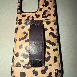 WALLI Leopard Print Phone Case with Strap/iPhone 14 pro max